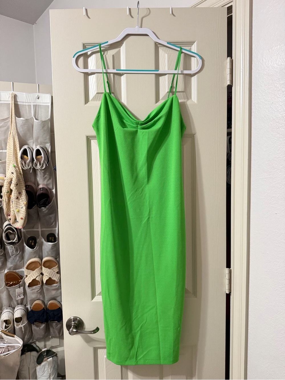 Zara Women’s Green Midi Dress
